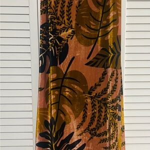 FARM Rio Multicolor Leaf Print Midi Dress